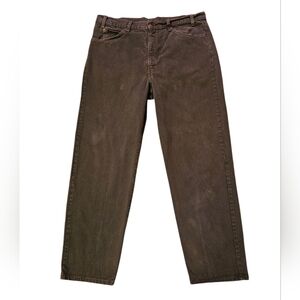 LEVI'S Vintage 555 Jeans 1990s Forest Green Distressed Red Tab Denim 38x30 M9